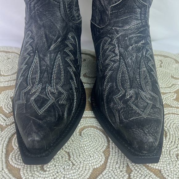 Laredo Black Sanded Western Boots - Picture 11 of 15